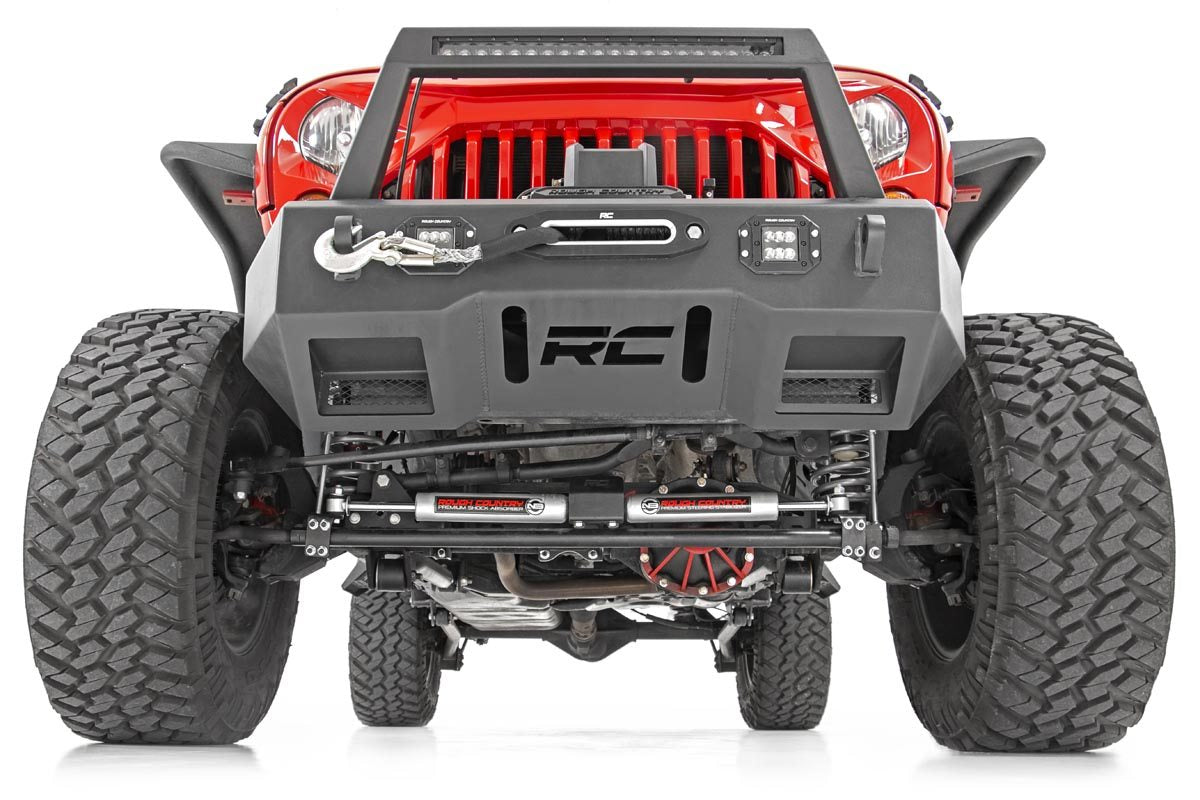 Rough Country High Steer Kit | Track Bar Bracket Combo | Jeep Wrangler JK  (07-18)
