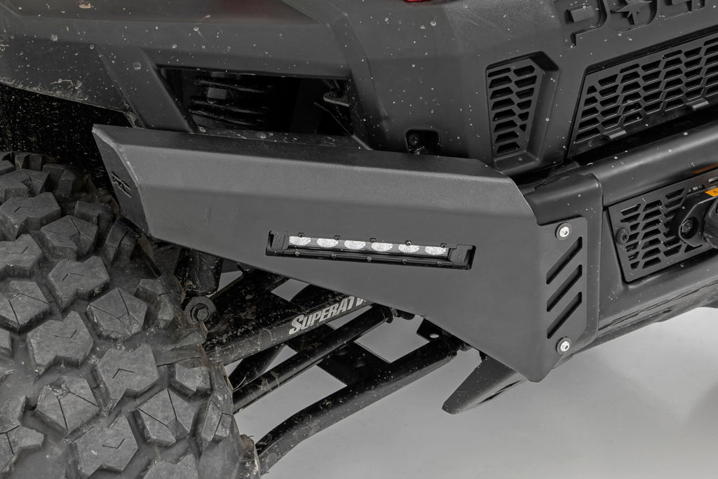 Rough Country Bumper Wings | 6" Black Slimline LED Pair | Polaris Ranger 1000 (13-21)