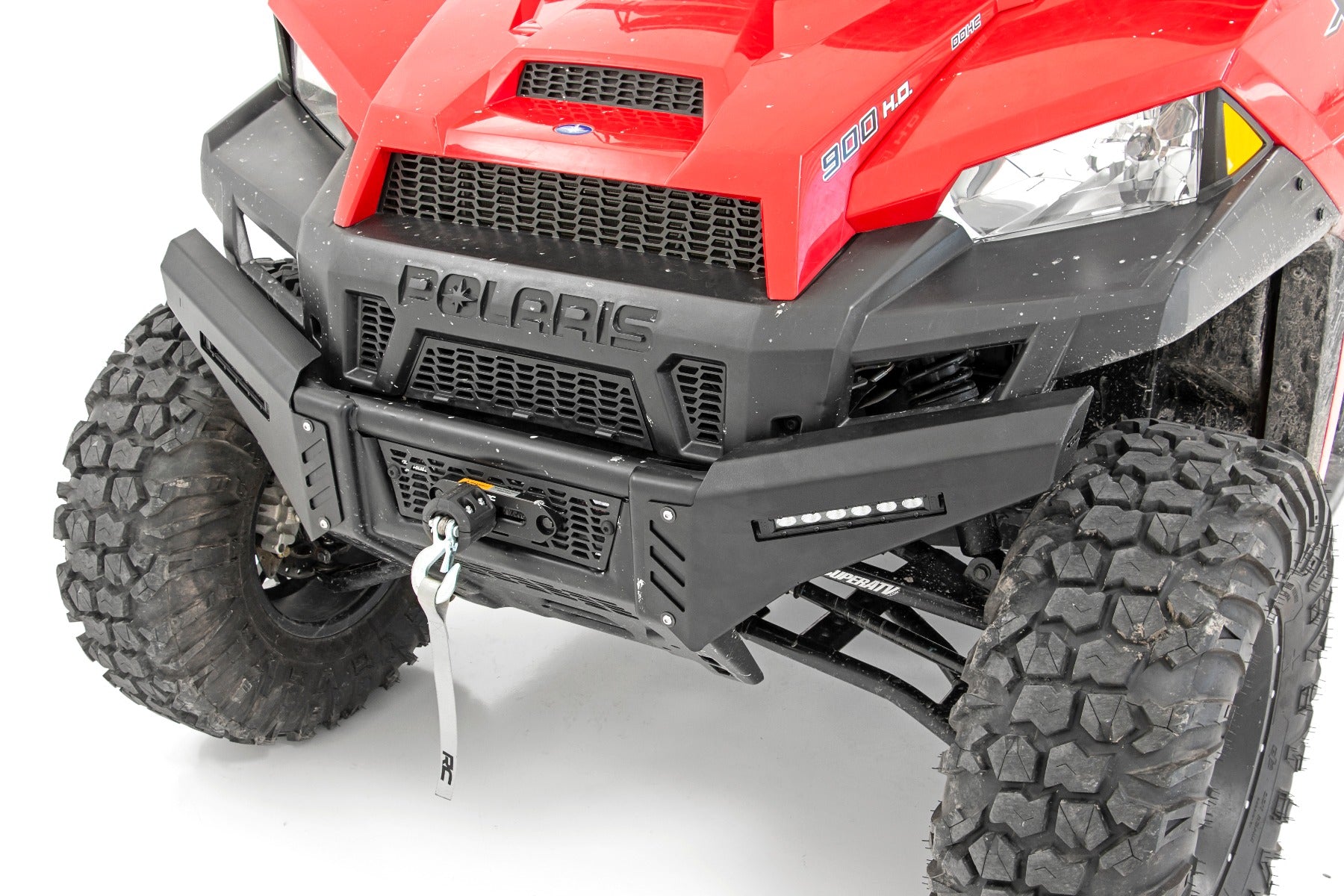 Rough Country Bumper Wings | 6" Black Slimline LED Pair | Polaris Ranger 1000 (13-21)
