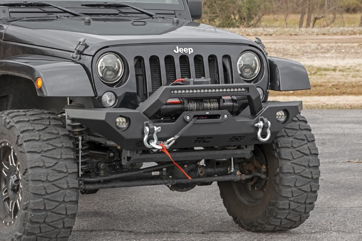 Rough Country Front Bumper | Sport | OE Fog | Jeep Gladiator JT/Wrangler JK & JL