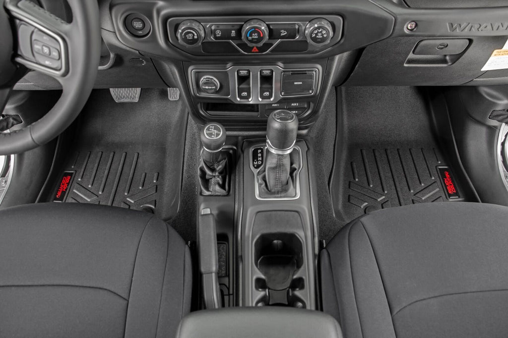Rough Country Floor Mats | FR & RR | RR Non-Lock | Jeep Gladiator JT 4WD (20-22)