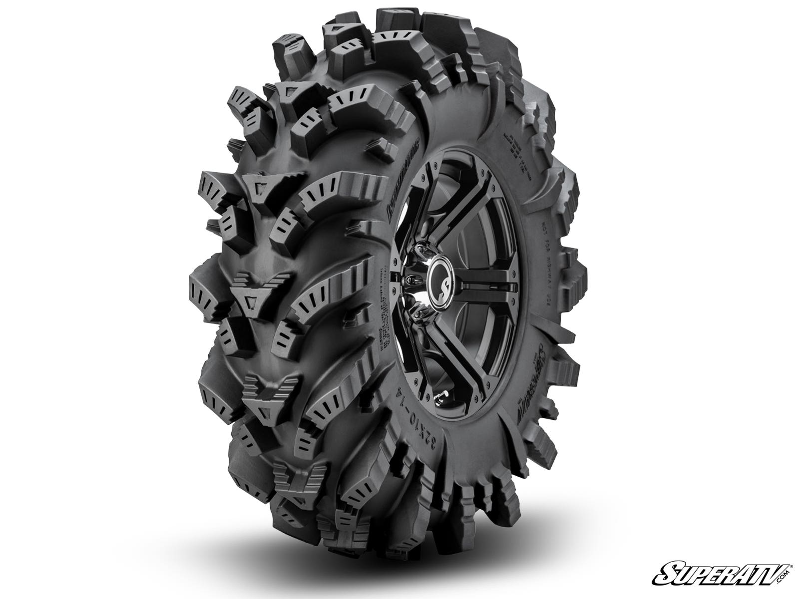 Intimidator Tires 28x10x14 on 14" Bandit H-Series Black Wheels 4/156 Pattern