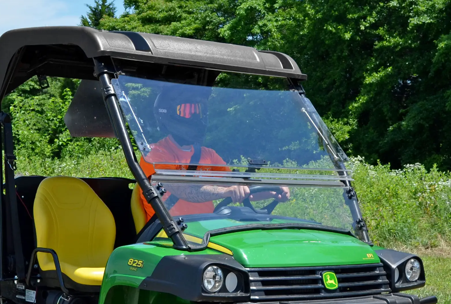 John Deere Gator Scratch-Resistant Flip Windshield