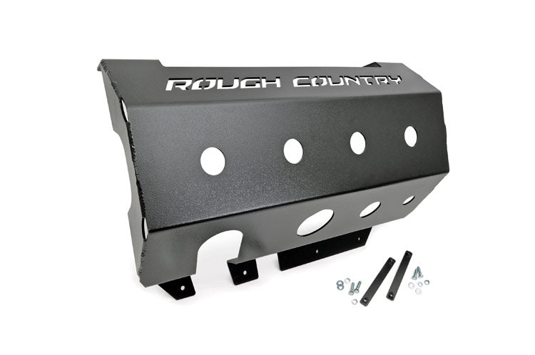 Rough Country Muffler Skid Plate | Jeep Wrangler JK  (2007-2018)