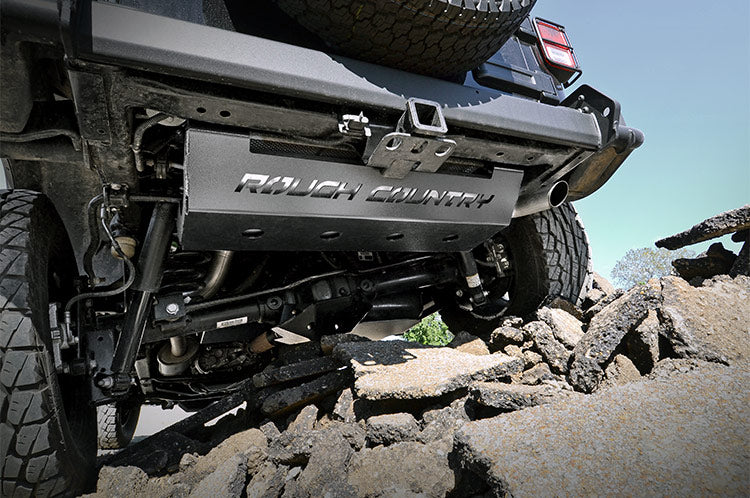 Rough Country Muffler Skid Plate | Jeep Wrangler JK  (2007-2018)