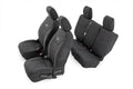 Rough Country Seat Covers | Front and Rear | Jeep Wrangler JK 4WD (2013-2018)