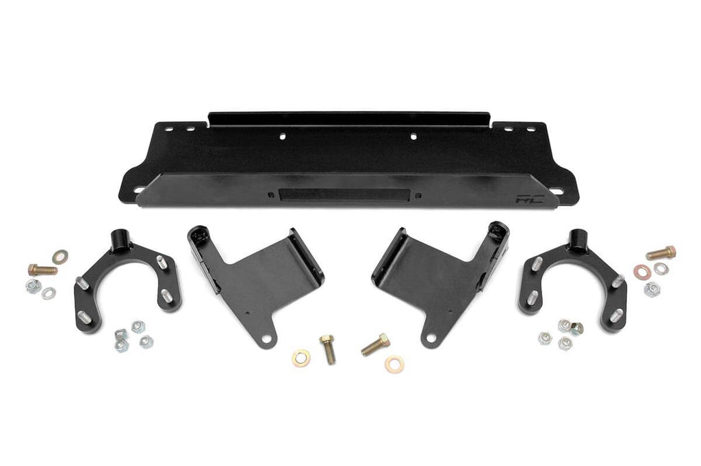 Rough Country Winch Mounting Plate | Factory Bmpr | Jeep Wrangler JK  (2007-2018)