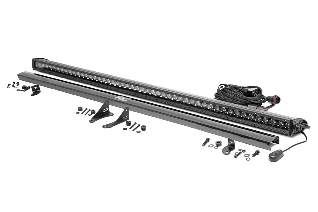 Rough Country Jeep 50-inch LED Hood Kit (18-21 Wrangler JL,  20-21 Gladiator JT | Black-Series)
