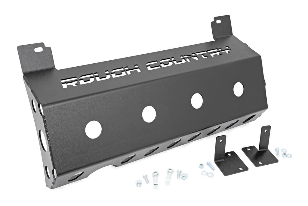 Rough Country Skid Plate | Muffler | Jeep Wrangler JL 4WD (2018-2023)