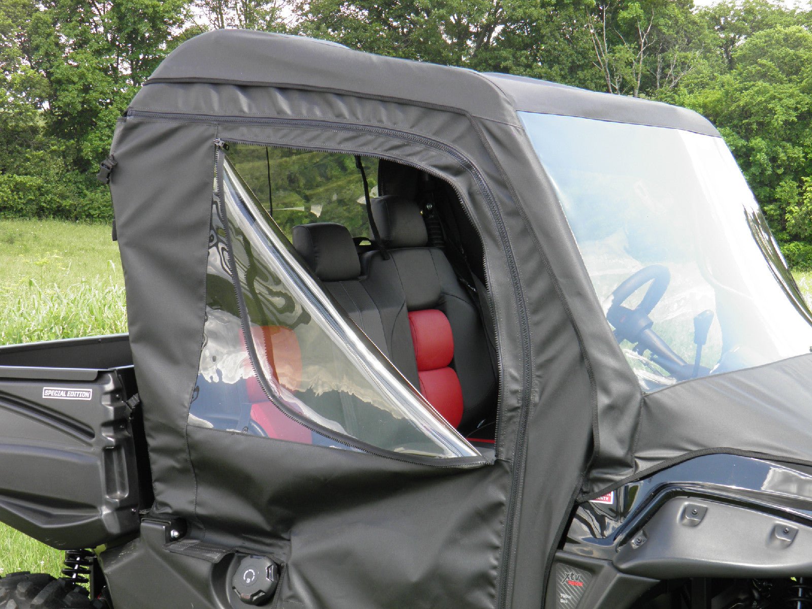 Kawasaki Mule 3000/3010/4000/4010 Trans Soft Doors and Rear Window Combo for an Existing Hard Windshield & Top - Offroad Armor
