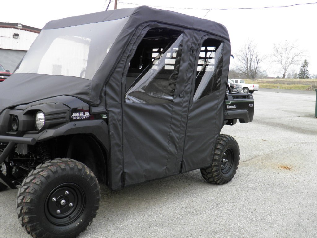 Kawasaki Mule Pro - Fxt Soft Doors And Rear Window Combo For An Existing Hard Windshield & Top - Offroad Armor