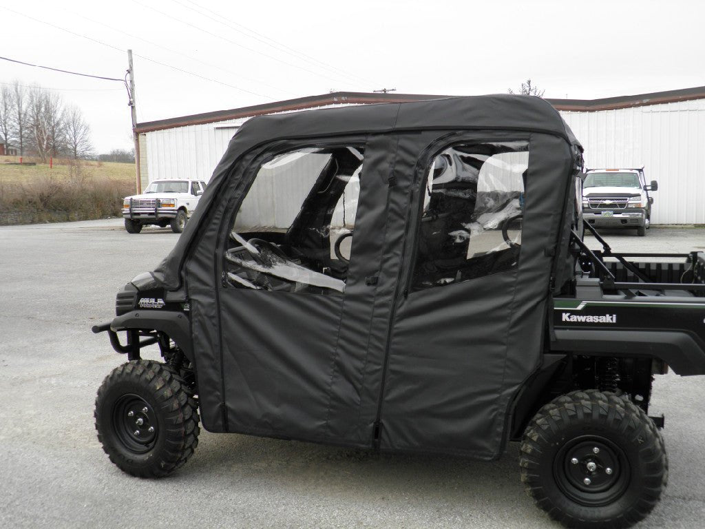Kawasaki Mule Pro - Fxt Soft Doors And Rear Window Combo For An Existing Hard Windshield & Top - Offroad Armor