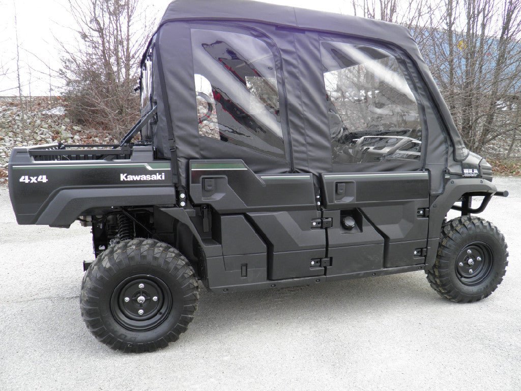 Kawasaki Mule Pro - Fxt Soft Doors And Rear Window Combo For An Existing Hard Windshield & Top - Offroad Armor
