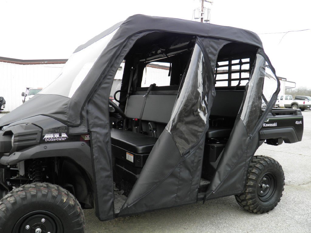 Kawasaki Mule Pro - Fxt Soft Doors And Rear Window Combo For An Existing Hard Windshield & Top - Offroad Armor