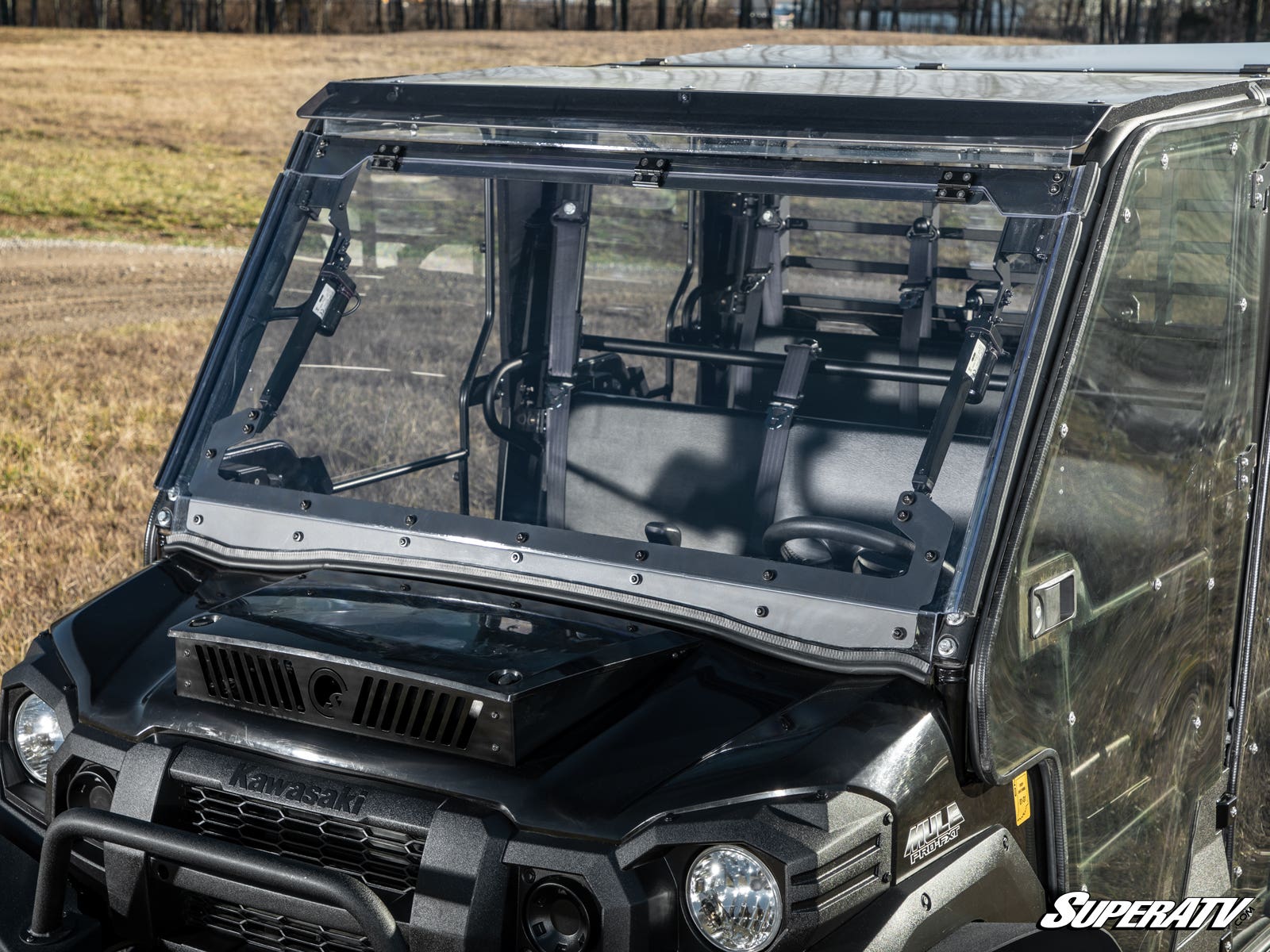 Kawasaki Mule Pro MaxDrive Power Flip Windshield - Offroad Armor