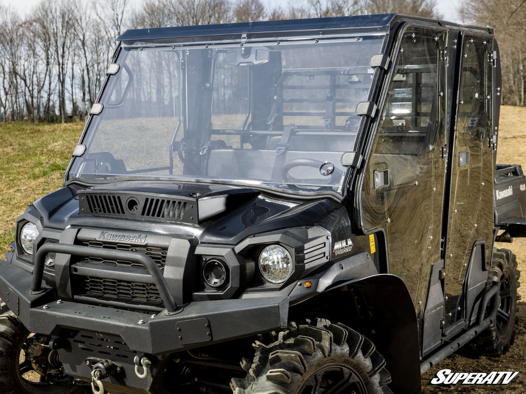 Kawasaki Mule Pro Scratch - Resistant Full Windshield - Offroad Armor