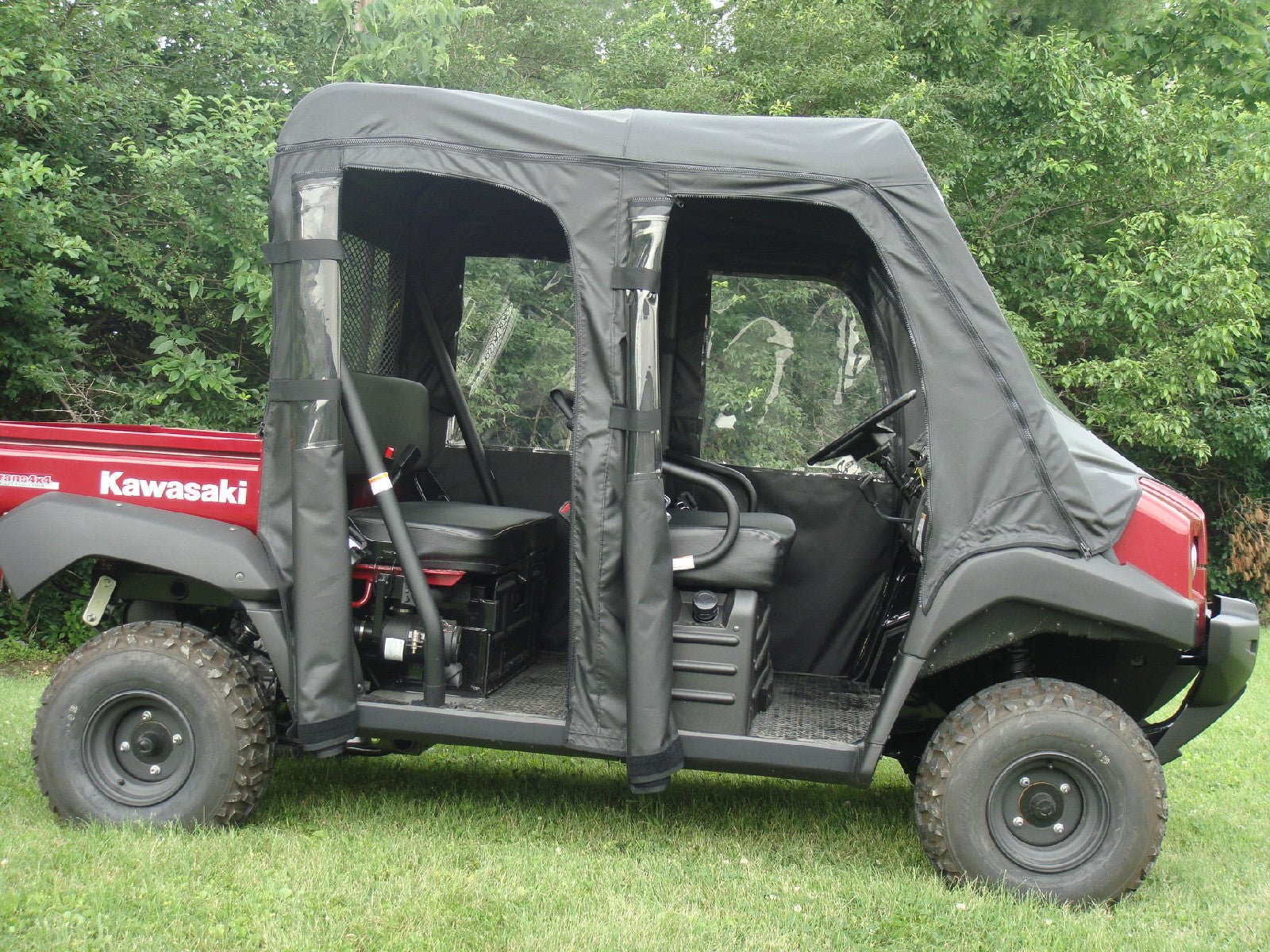 Kawasaki Mule Trans Soft Doors And Rear Window Combo For An Existing Hard Windshield & Top - Offroad Armor