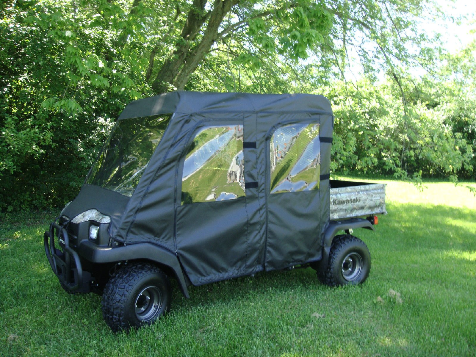 Kawasaki Mule Trans Soft Doors And Rear Window Combo For An Existing Hard Windshield & Top - Offroad Armor