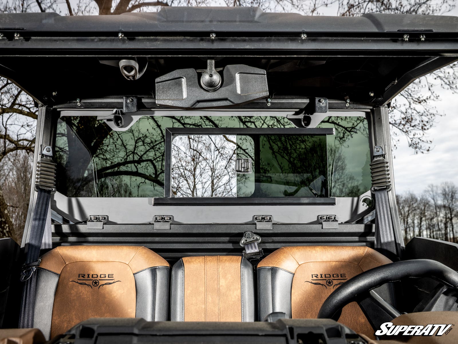 Kawasaki Ridge Glass Sliding Rear Windshield - Offroad Armor