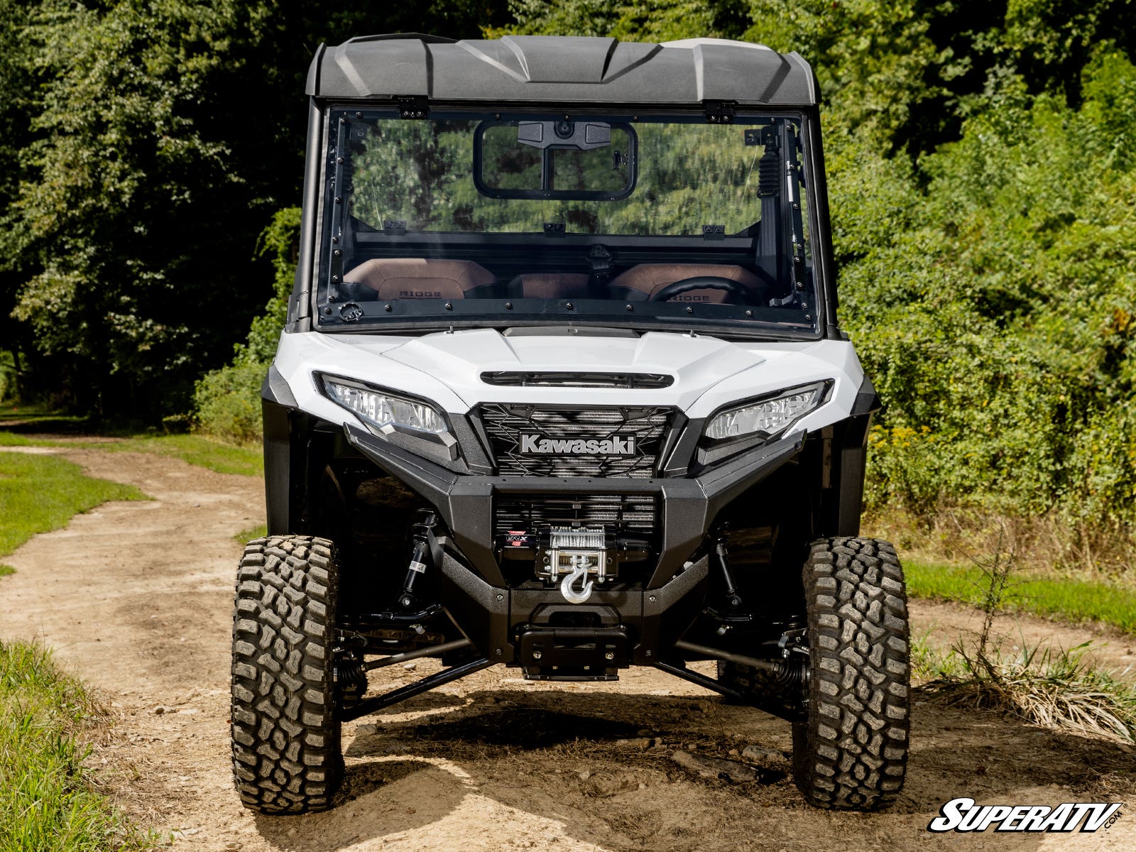 Kawasaki Ridge Scratch - Resistant Flip Windshield - Offroad Armor