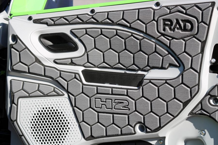 Kawasaki Teryx H2 ’25 Door Panel Kit Medium Gray/Black - Offroad Armor