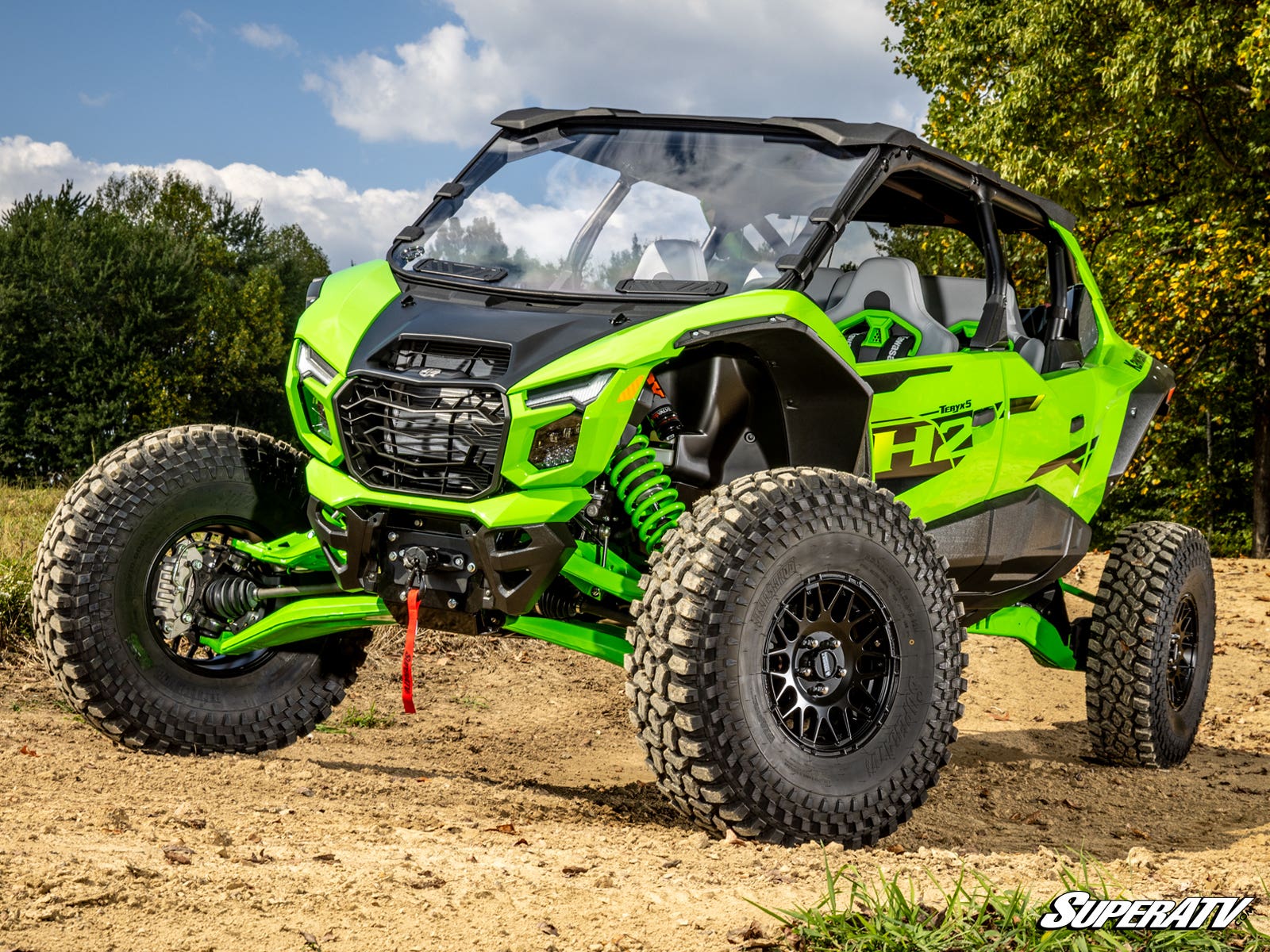 Kawasaki Teryx H2 Vented Windshield - Offroad Armor