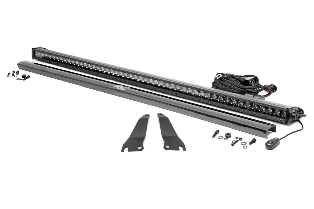 LED Light Kit | Cage Mount | 50" Black Single Row | Kawasaki Teryx 4 1000/Teryx4 800