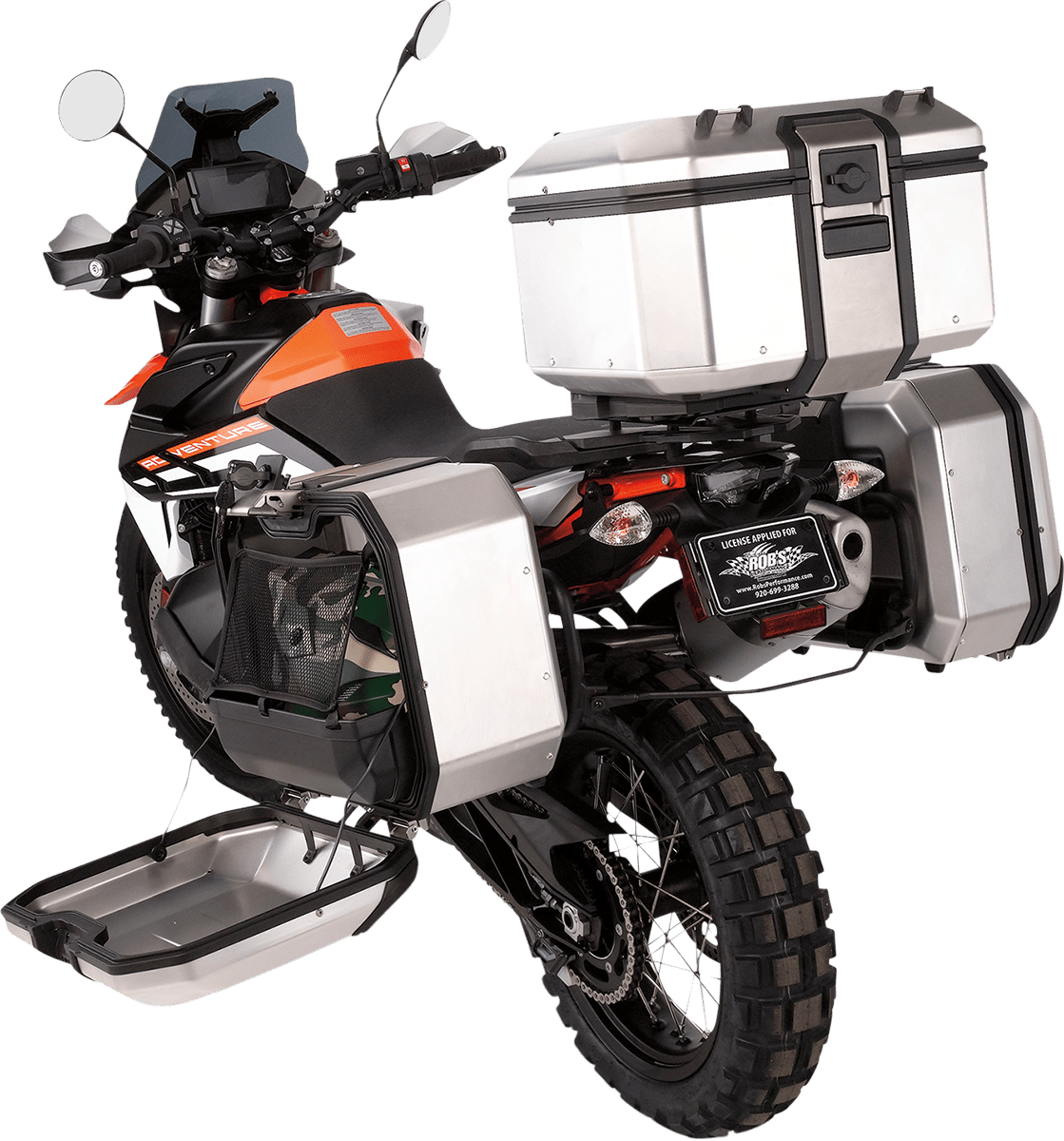 Kenai Top Case - 37 Liter - Silver - Offroad Armor