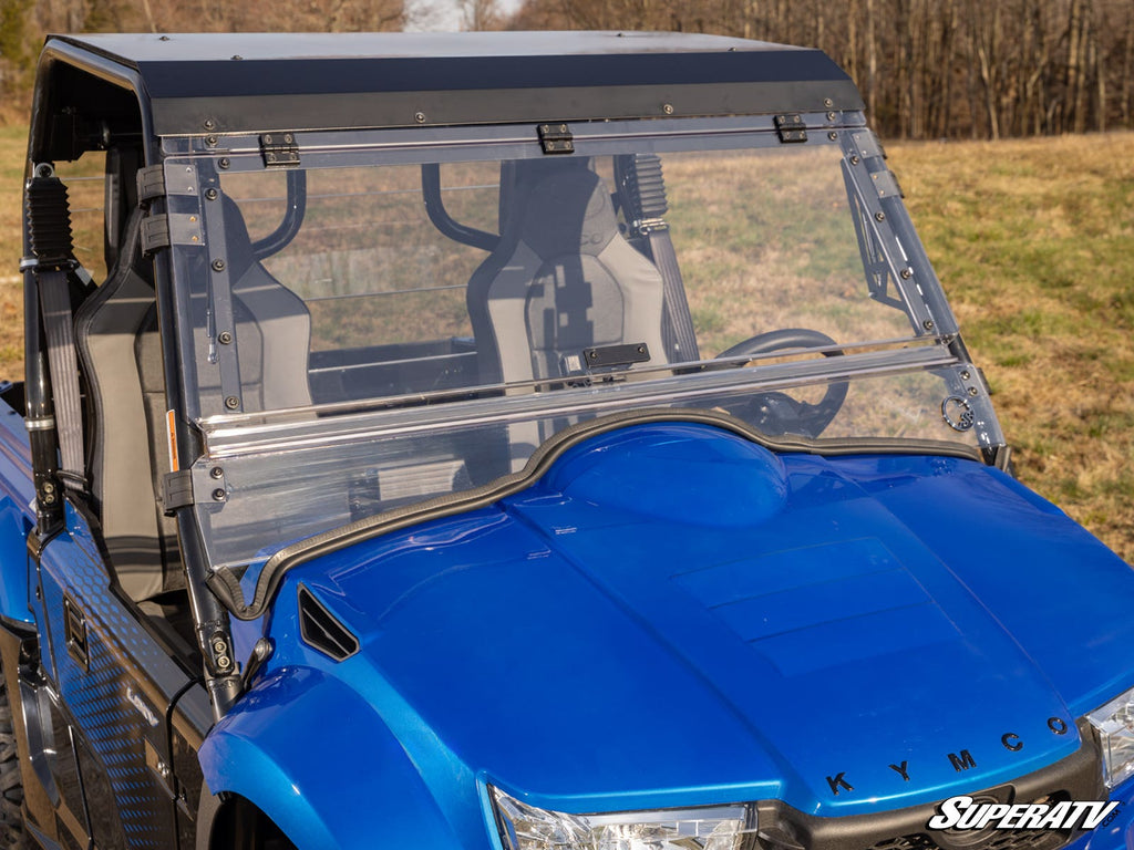 KYMCO UXV Scratch - Resistant Flip Windshield - Offroad Armor