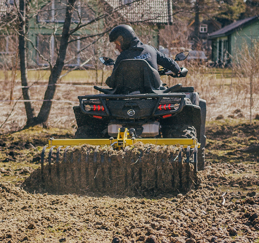 Landscape rake (Receiver Mount System)