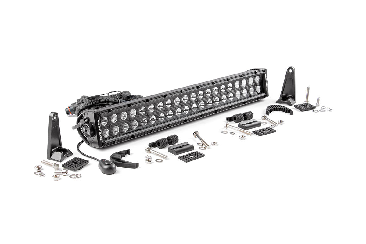 Rough Country Black Series LED Light | 20 Inch | Dual Row