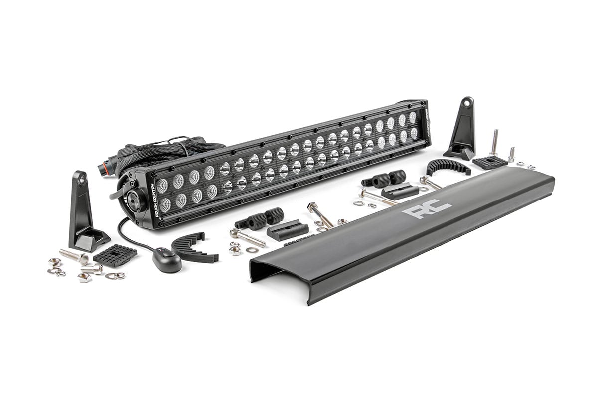 Rough Country Black Series LED Light | 20 Inch | Dual Row