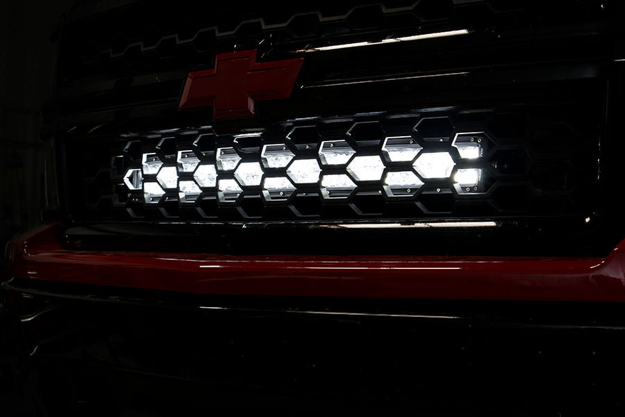 Rough Country Chevrolet 30in Curved Cree LED Grille Kit | Dual Row (14-15 Silverado 1500)