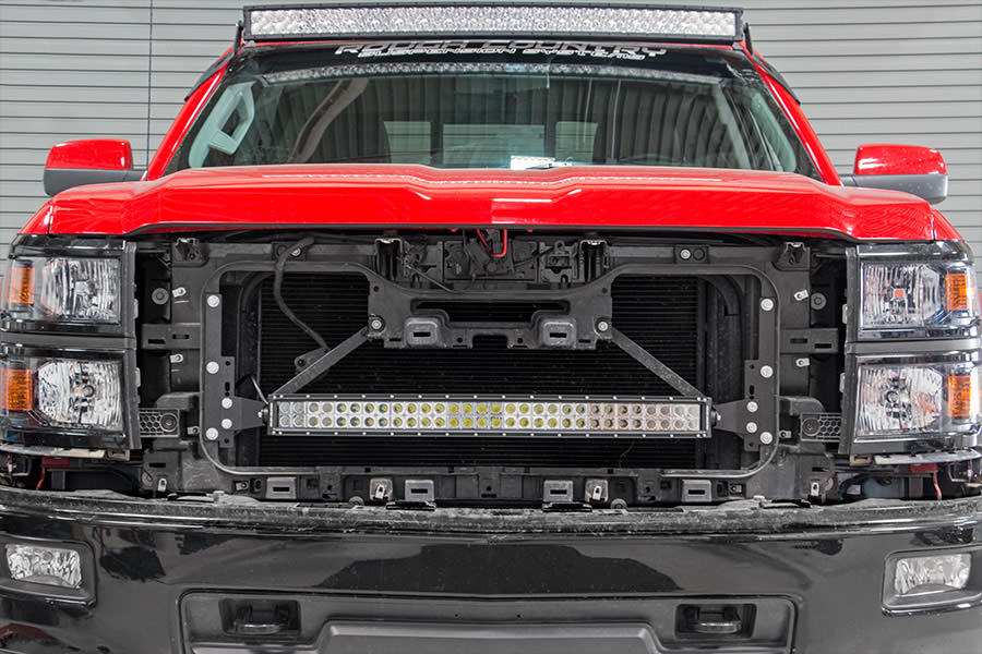 Rough Country Chevrolet 30in Curved Cree LED Grille Kit | Dual Row (14-15 Silverado 1500)