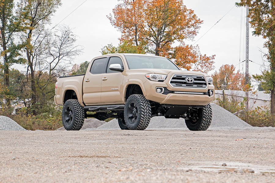 Rough Country LED Light | Lower Grille Mnt | 30" Black Single Row | Toyota Tacoma (16-23)