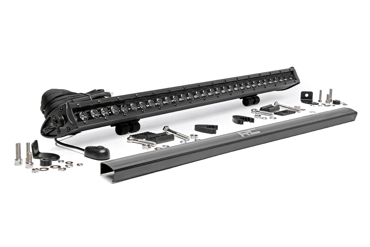 Rough Country Black Series LED Light Bar | 30 Inch | Single Row