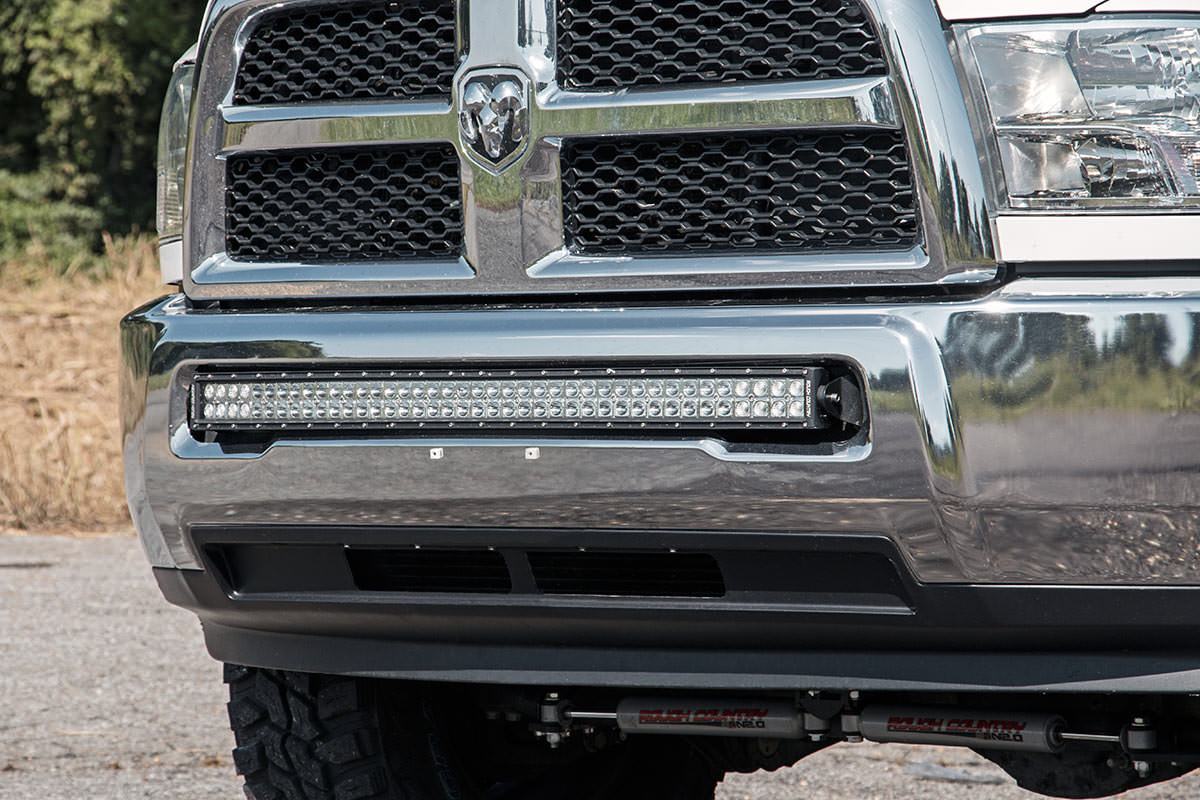 Rough Country LED Light | Bumper Mount | 40" Black Dual Row | Ram 2500 4WD (10-18)