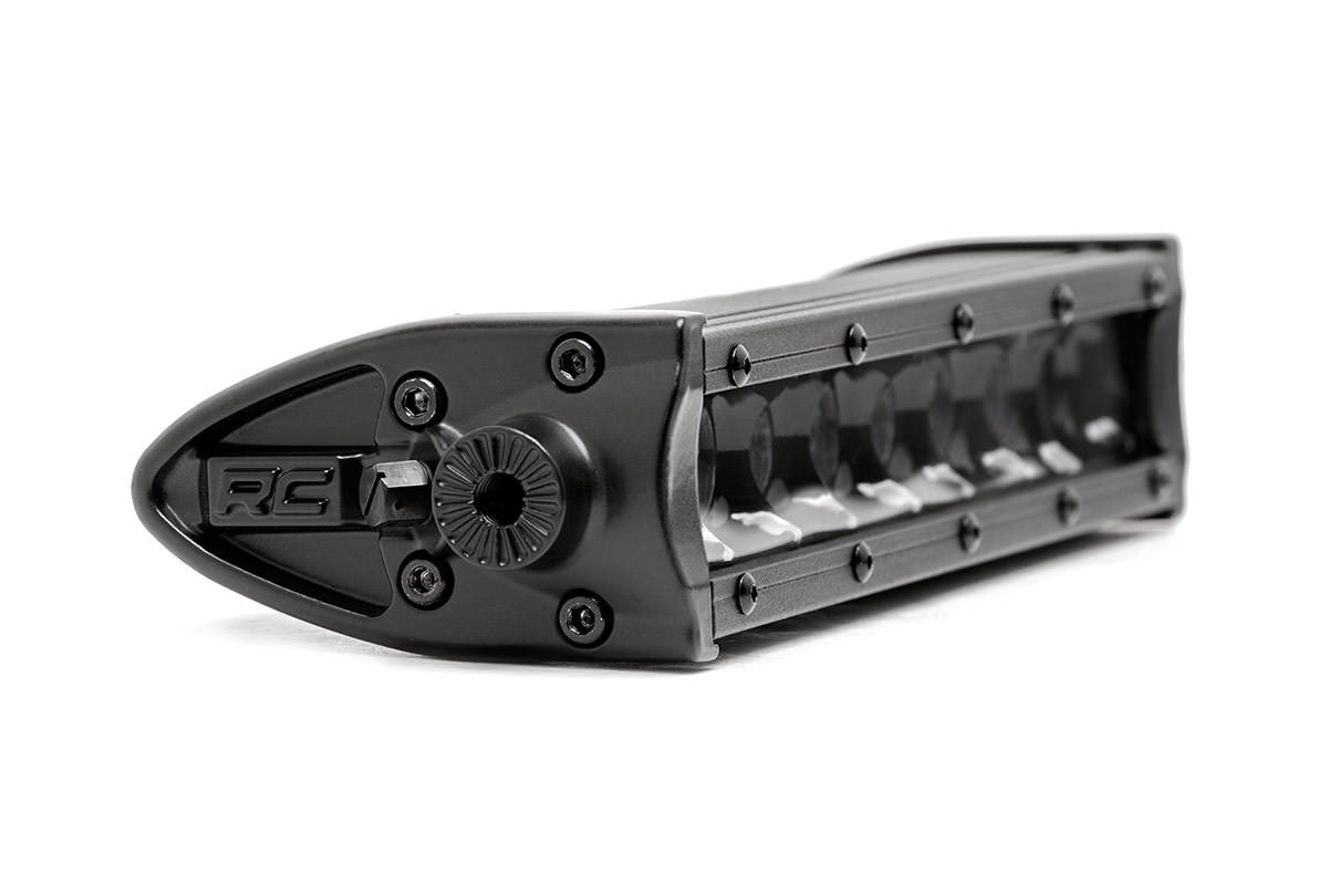 Rough Country Black Series LED Light Bar | 8 Inch | Single Row Pair