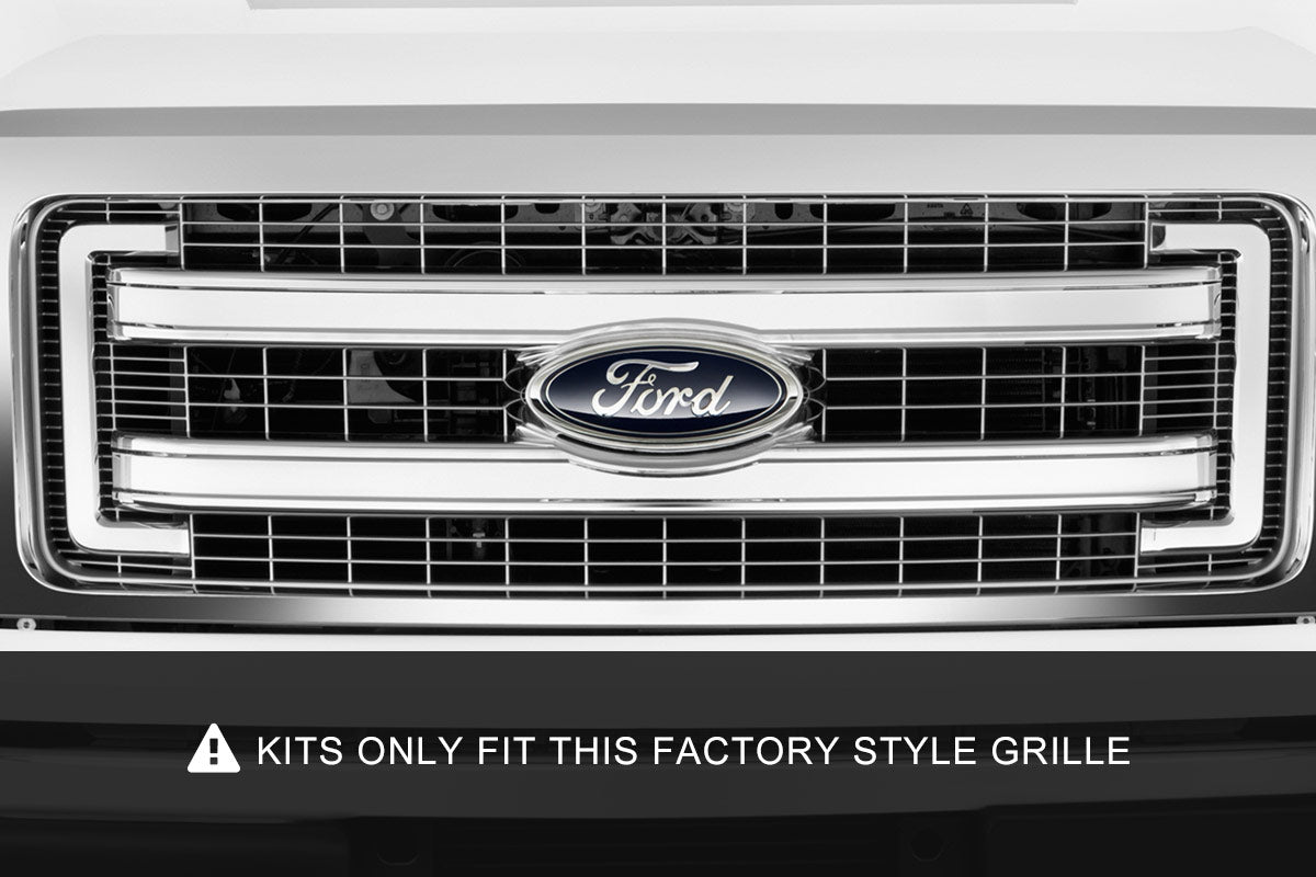 Rough Country LED Light | Grille Mount | 30" Black Single Row | Ford F-150 (09-14)