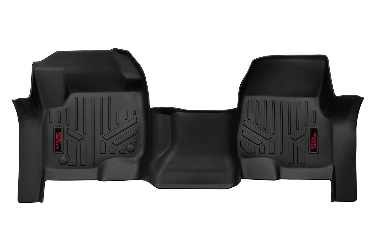 Rough Country Floor Mats | Front | Over Hump | Ford Super Duty 2WD/4WD (17-22)
