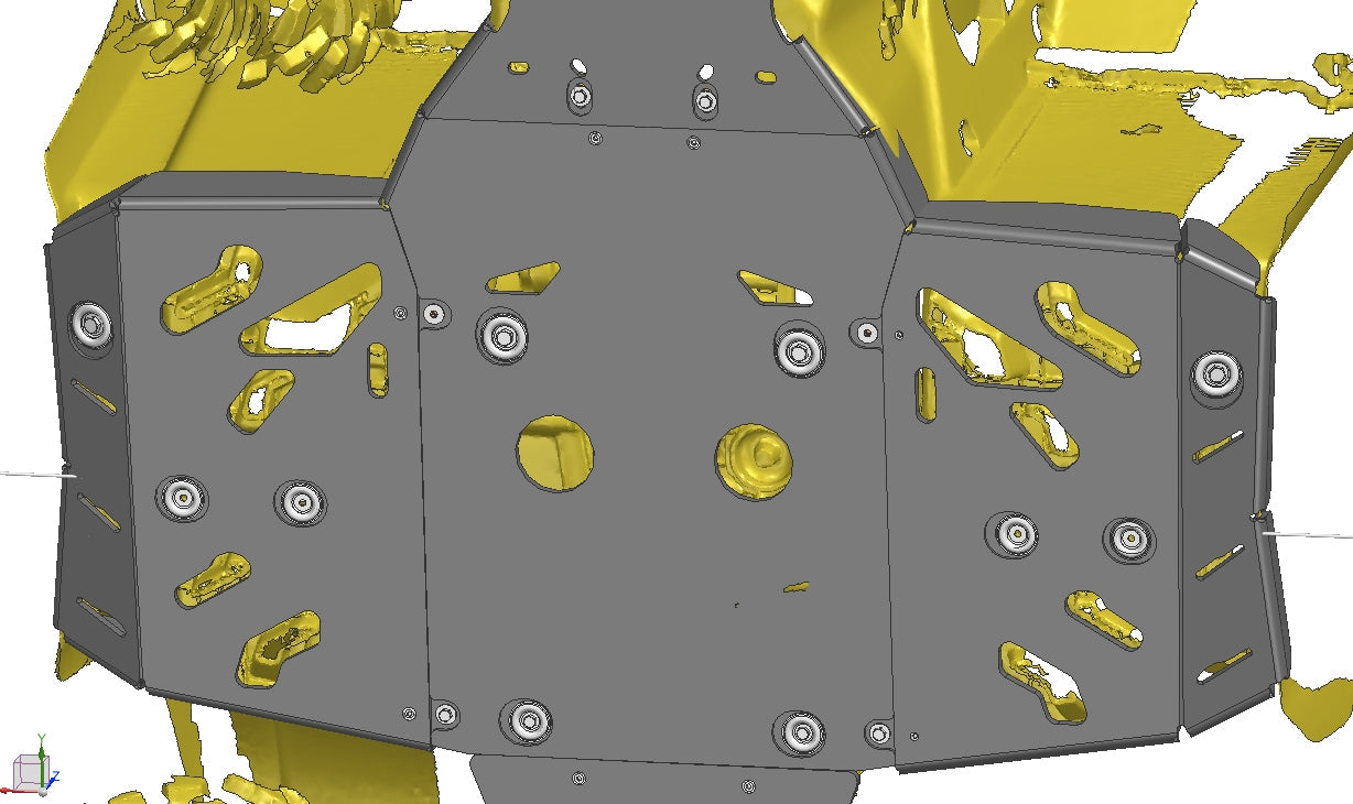 CF Moto C Force 400 / 500  GEN2 Plastic Central Skid Plate