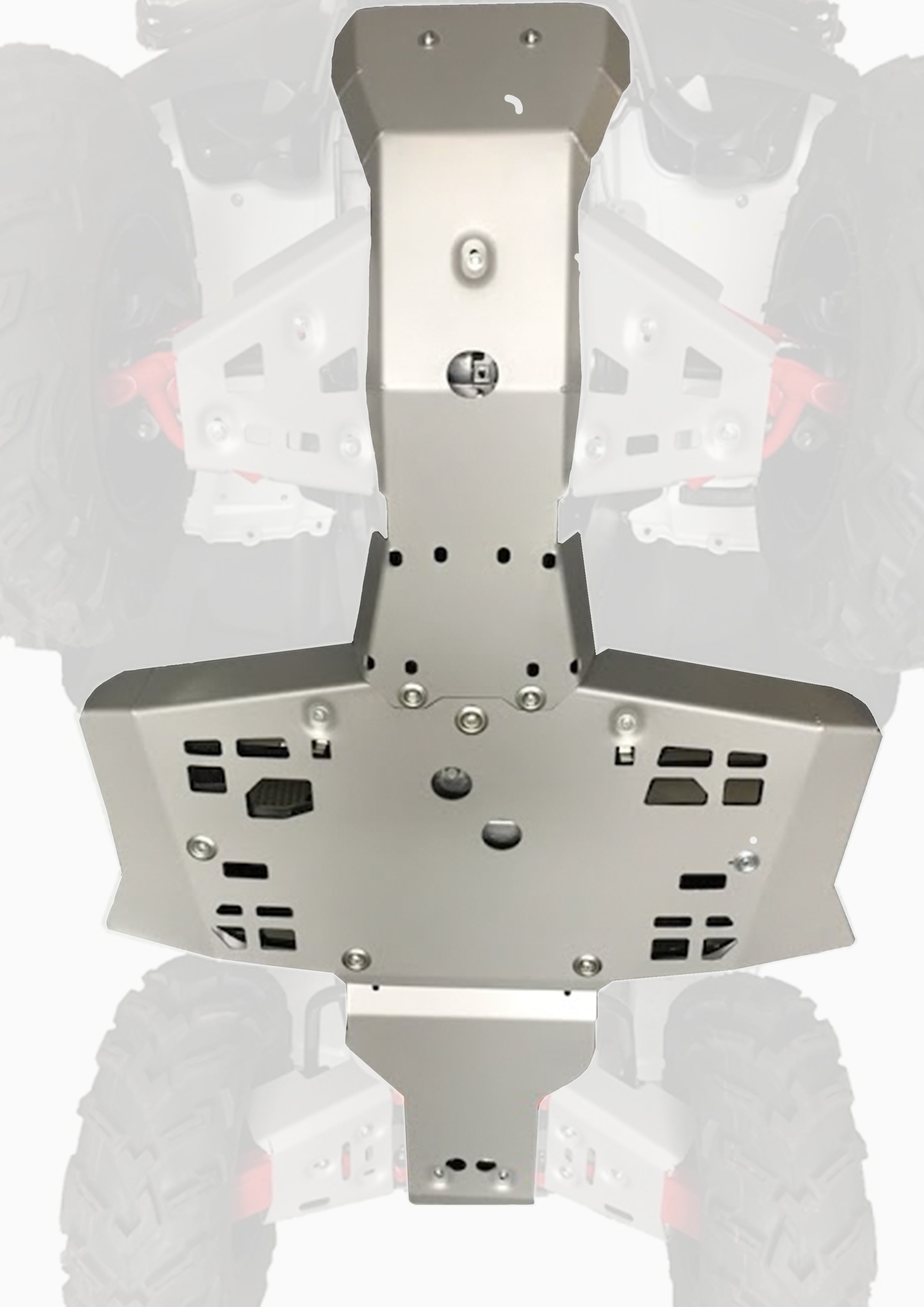 Honda TRX420 / 500 FA / FE / FM IRS Alloy Central Skid Plate