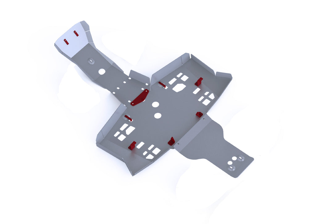 Honda TRX420 / 500 FA / FE / FM IRS Alloy Central Skid Plate