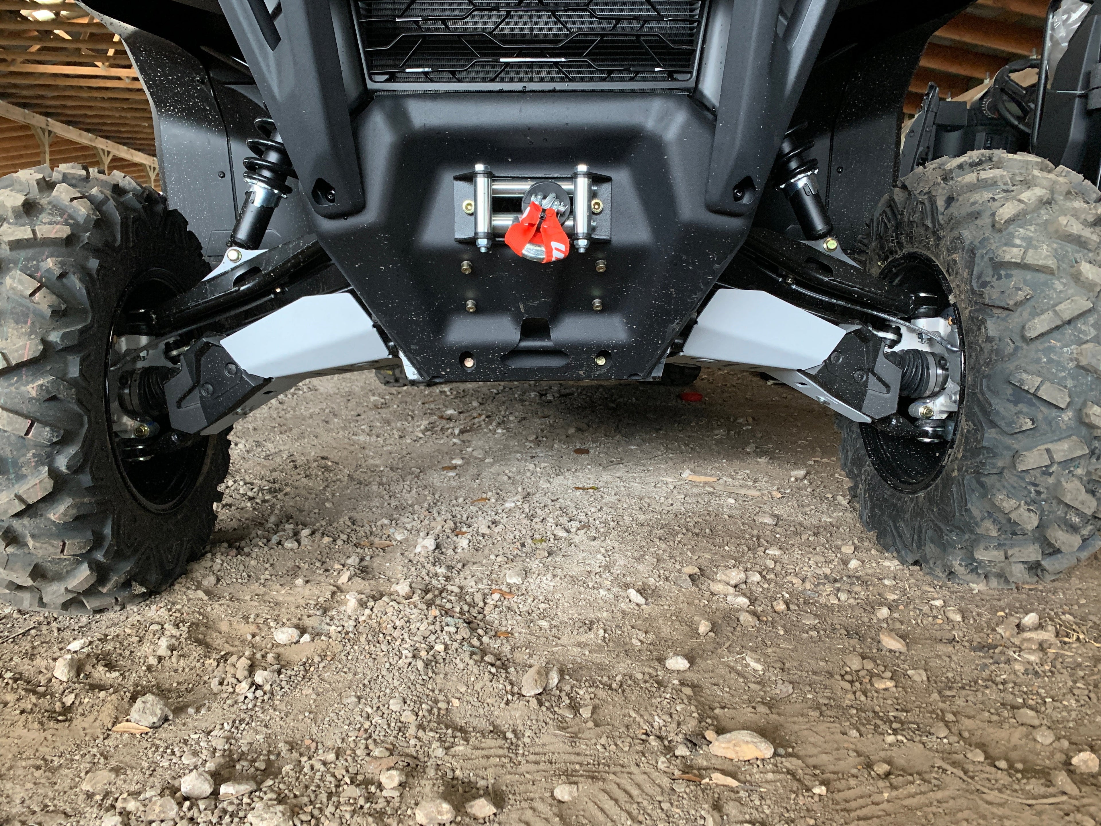 Can-Am Defender HD5 / HD7 / HD8 / HD9 / HD10 Curved Alloy Front A Arm Guards