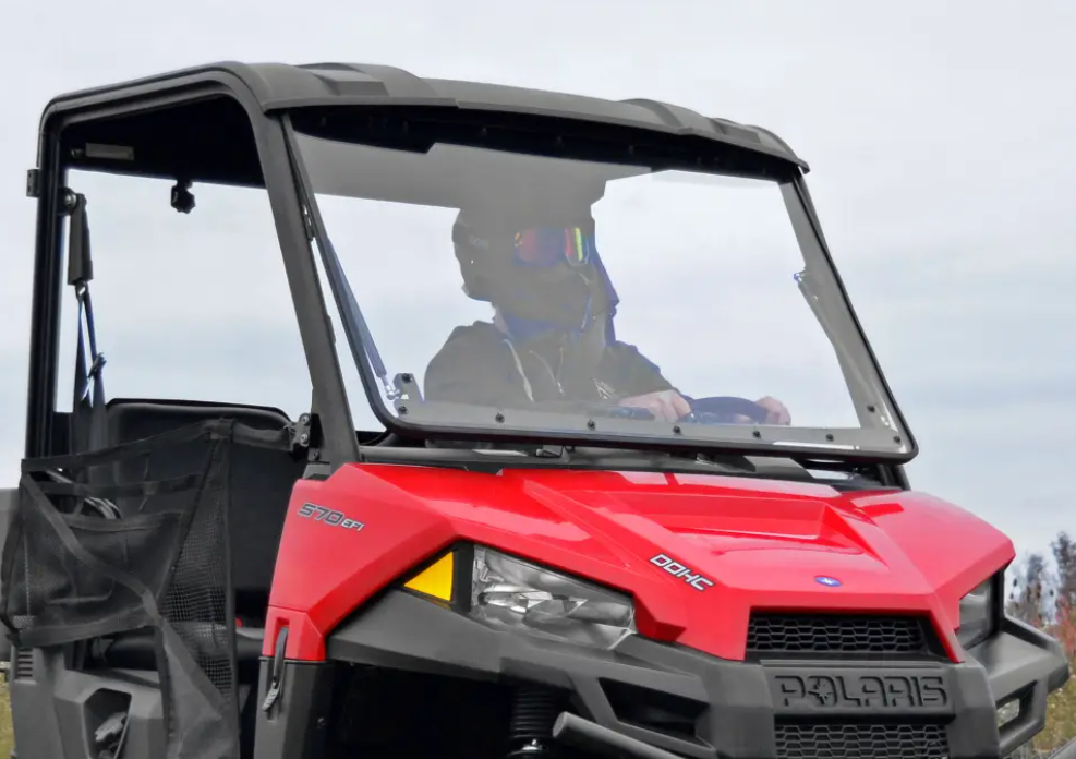 Polaris Ranger Midsize Scratch Resistant Flip Windshield