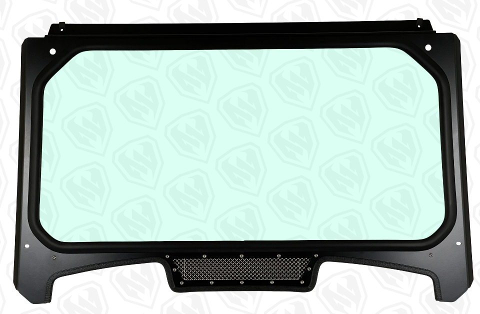 Glass Windshield with Vent for Polaris RZR Trail S