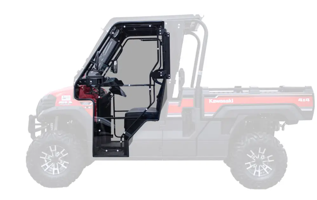 Kawasaki Mule Fx/Dx Hard Polycarbonate Cab Enclosure Doors