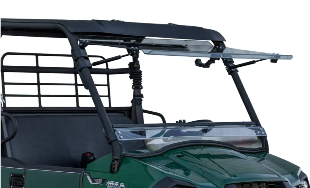 Kawasaki Mule Pro-Mx Scratch-Resistant Flip Windshield