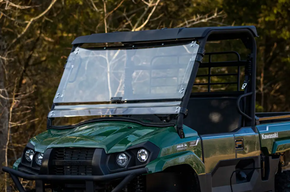 Kawasaki Mule Pro-Mx Scratch-Resistant Flip Windshield