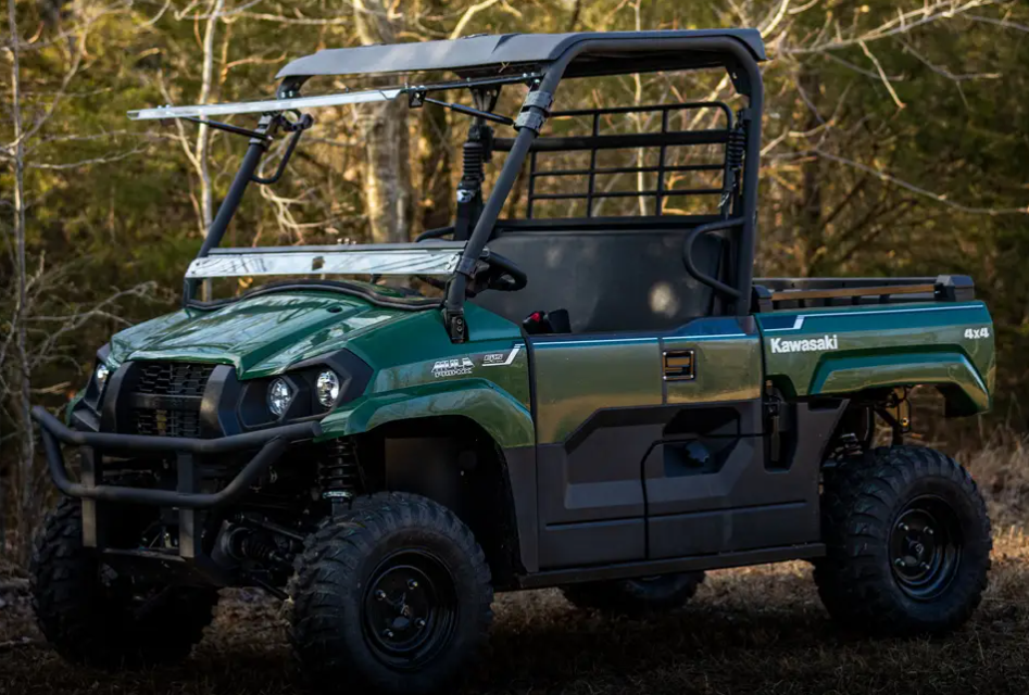 Kawasaki Mule Pro-Mx Scratch-Resistant Flip Windshield